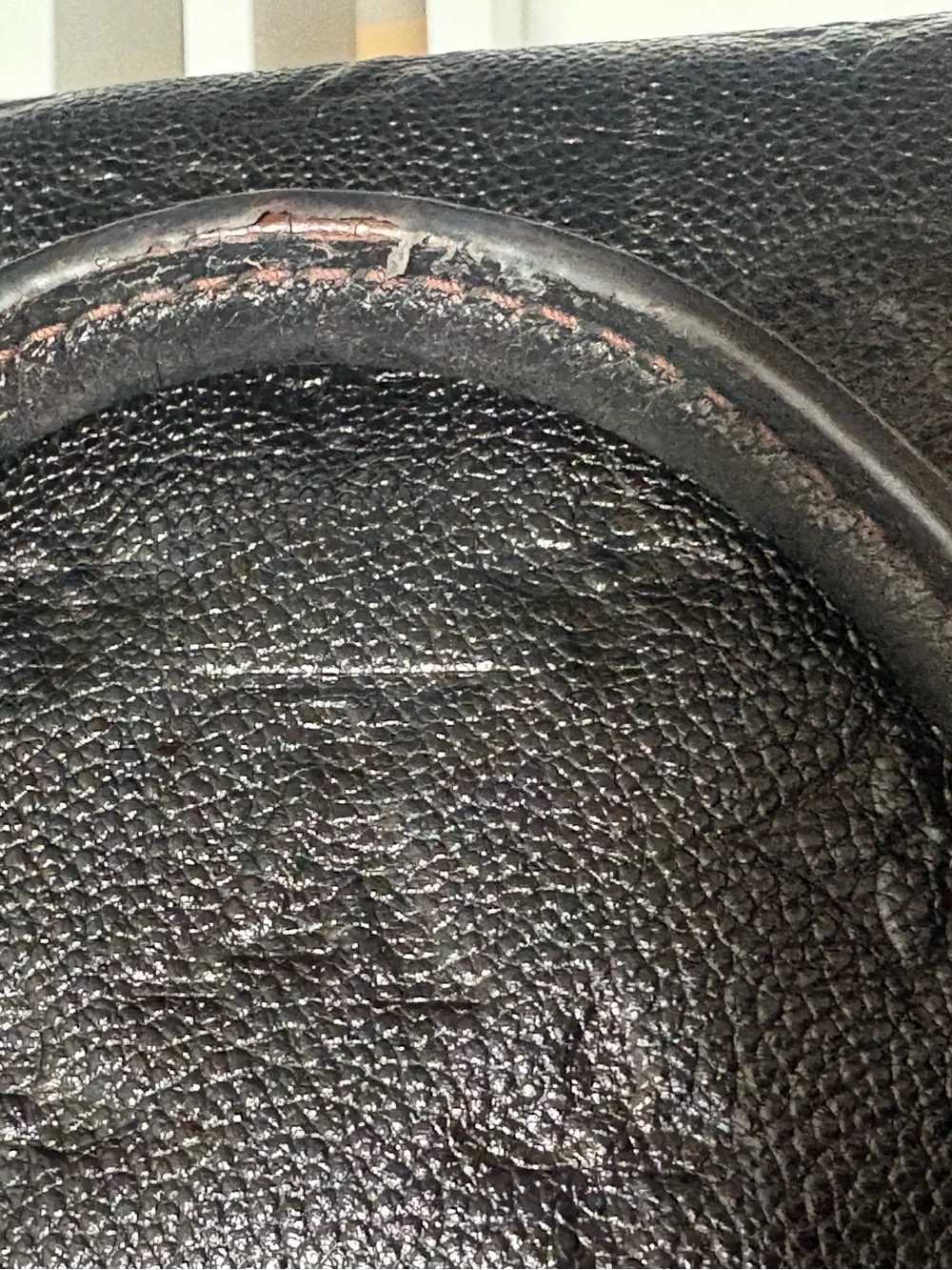 Louis Vuitton Black Embossed Satchel